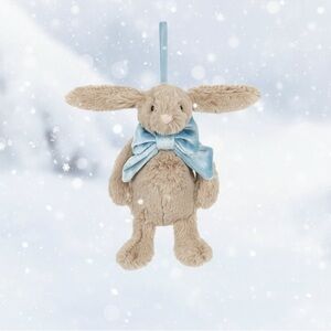 JELLYCAT Bashful Beige Bunny Ornament New w tag! Best gift plush Toy GWP